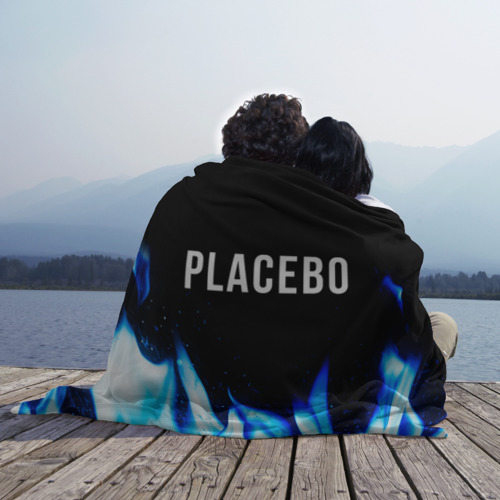 Плед 3D Placebo blue fire, цвет 3D (велсофт) - фото 3