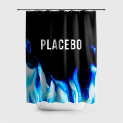 Штора 3D для ванной Placebo blue fire