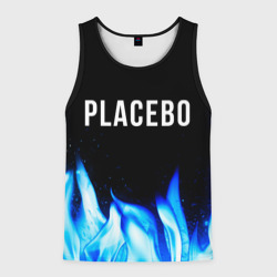 Мужская майка 3D Placebo blue fire