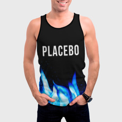Мужская майка 3D Placebo blue fire - фото 2