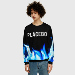 Мужской свитшот 3D Placebo blue fire - фото 2