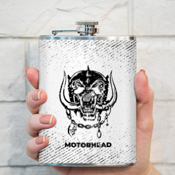 Фляга Motorhead с потертостями на светлом фоне - фото 2