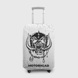 Чехол для чемодана 3D Motorhead с потертостями на светлом фоне