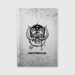 Обложка для автодокументов Motorhead с потертостями на светлом фоне