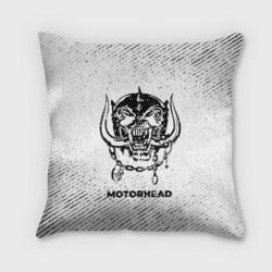 Подушка 3D Motorhead с потертостями на светлом фоне