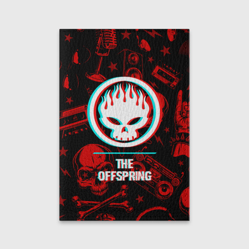 Обложка для паспорта матовая кожа The Offspring rock glitch