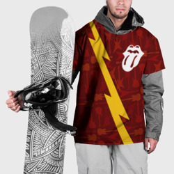 Накидка на куртку 3D Rolling Stones гитары и молния