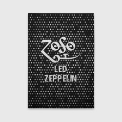 Обложка для автодокументов Led Zeppelin glitch на темном фоне