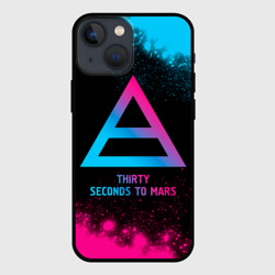 Чехол для iPhone 13 mini Thirty Seconds to Mars - neon gradient