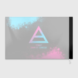 Флаг 3D Thirty Seconds to Mars - neon gradient - фото 2