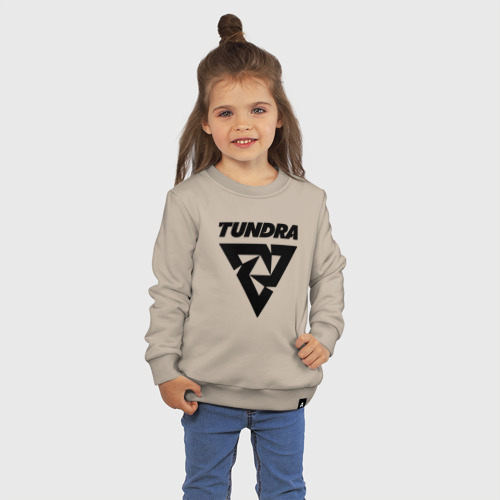 Детский свитшот хлопок Tundra esports logo, цвет миндальный - фото 3