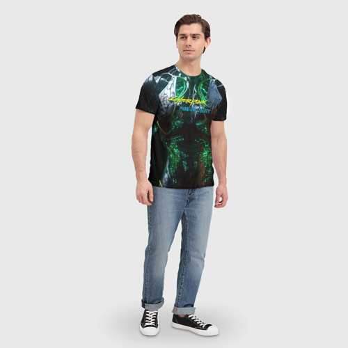 Мужская футболка 3D Киберпанк 2077 призрачная свобода торс броня, цвет 3D печать - фото 5