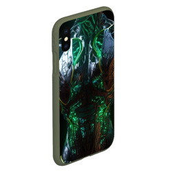 Чехол для iPhone XS Max матовый Киберпанк торс - фото 2