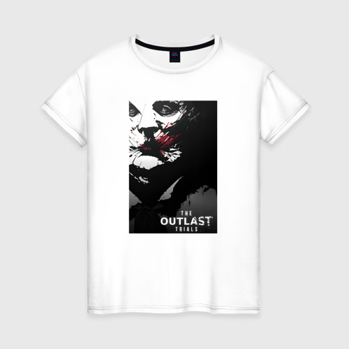 Женская футболка из хлопка с принтом The Outlast Trials: Mother Gooseberry, вид спереди №1
