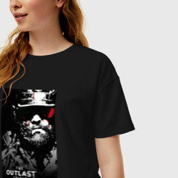 Женская футболка хлопок Oversize The Outlast Trials Лиланд Койл - фото 2