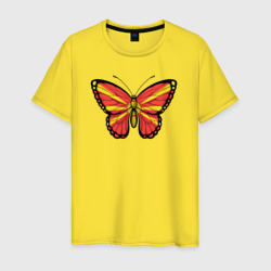 Мужская футболка хлопок Бабочка Северная Македония