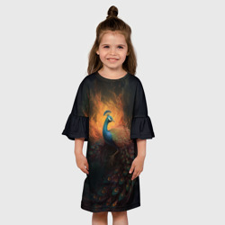Детское платье 3D Жар-птица: арт нейросети - фото 2