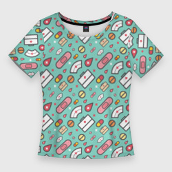 Женская футболка 3D Slim Медицинские примочки