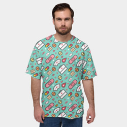 Мужская футболка oversize 3D Медицинские примочки - фото 2