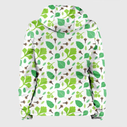 Женская куртка 3D с принтом Green plants, вид сзади #1