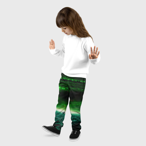 Детские брюки 3D Космический шторм, цвет 3D печать - фото 3
