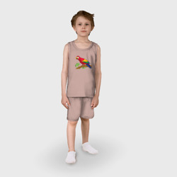 Детская пижама с шортами хлопок Попугай отдыхает - фото 2