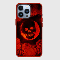 Чехол для iPhone 13 Pro Gears of War красный