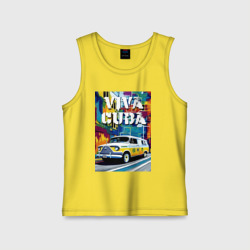 Детская майка хлопок Viva Cuba - car - retro