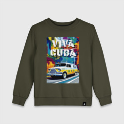 Детский свитшот хлопок Viva Cuba - car - retro