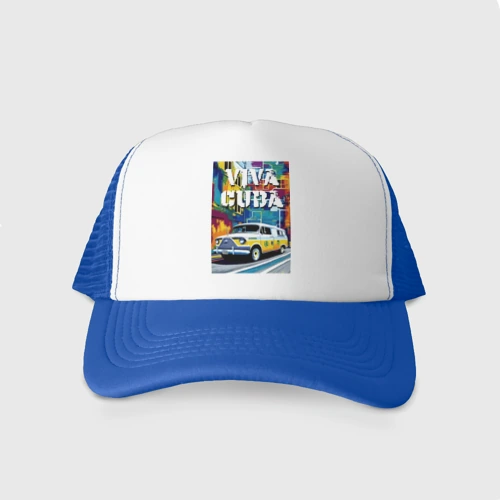 Кепка тракер с сеткой Viva Cuba - car - retro