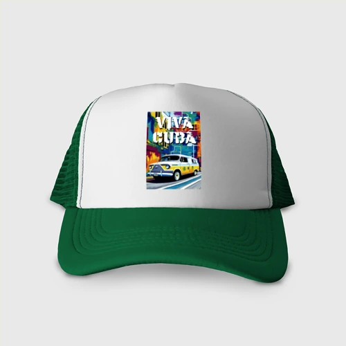 Кепка тракер с сеткой Viva Cuba - car - retro