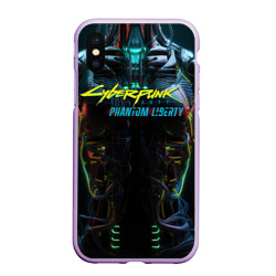 Чехол для iPhone XS Max матовый Броня киберпанк 2077  призрачная свобода