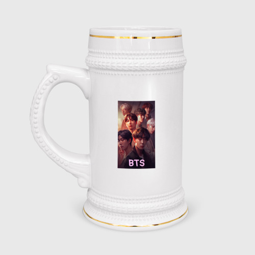 Кружка пивная BTS art style