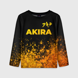 Детский лонгслив 3D Akira - gold gradient: символ сверху