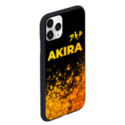 Чехол для iPhone 11 Pro Max матовый Akira - gold gradient: символ сверху - фото 2