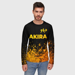 Мужской лонгслив 3D Akira - gold gradient: символ сверху - фото 2