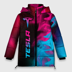 Женская зимняя куртка Oversize Tesla - neon gradient: по-вертикали