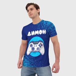 Мужская футболка 3D Димон геймер - фото 2