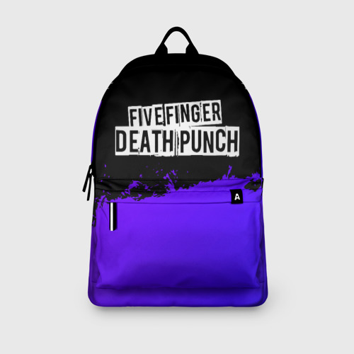 Рюкзак 3D Five Finger Death Punch purple grunge - фото 4