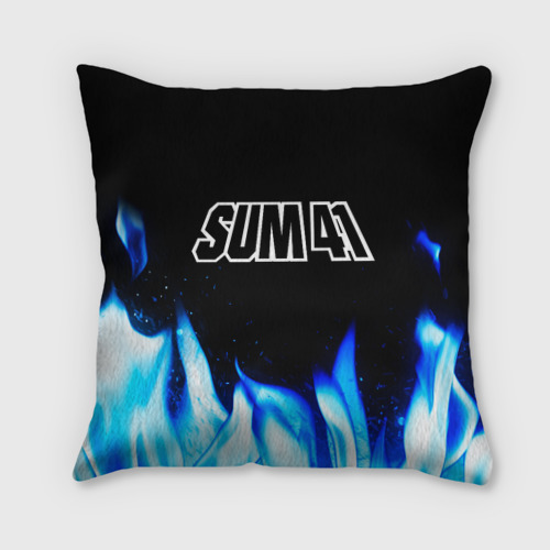 Подушка 3D Sum41 blue fire