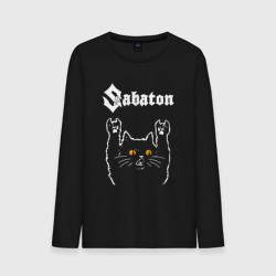 Мужской лонгслив хлопок Sabaton rock cat