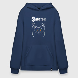 Худи SuperOversize хлопок Sabaton rock cat