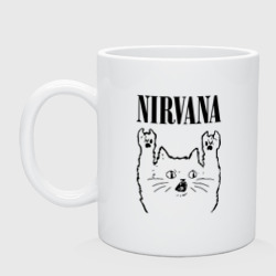 Кружка керамическая Nirvana - rock cat