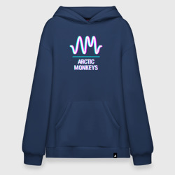 Худи SuperOversize хлопок Arctic Monkeys glitch rock