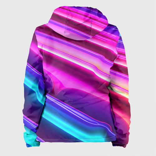 Женская куртка 3D Неоновые объемные полосы, цвет белый - фото 2