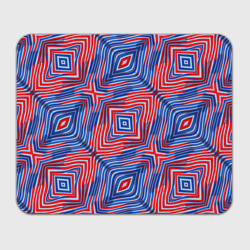 Прямоугольный коврик для мышки Красно-синие абстрактные полосы