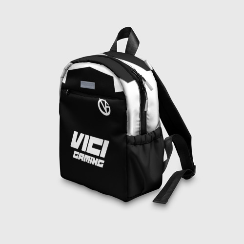 Детский рюкзак 3D с принтом Форма Vici Gaming black, вид сбоку #3