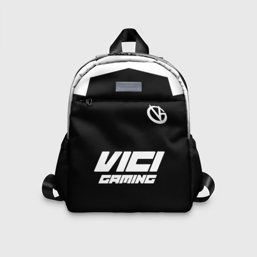 Детский рюкзак 3D с принтом Форма Vici Gaming black, вид спереди #2