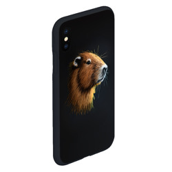 Чехол для iPhone XS Max матовый Вышивка Капибара - фото 2