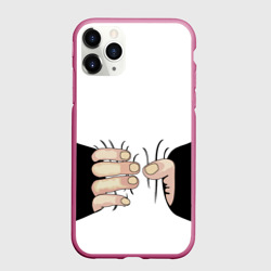 Чехол для iPhone 11 Pro матовый Рука сжимает талию